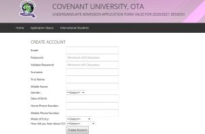 Covenant University Courses