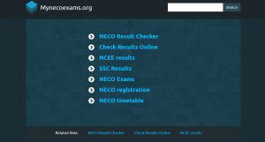 NECO 2020 Registration Form