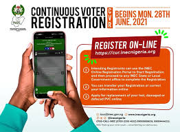 My Logo: INEC Continious Voter Registration (CVR) Portal