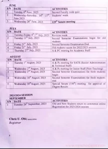 My Logo : COOU Academic Calendar